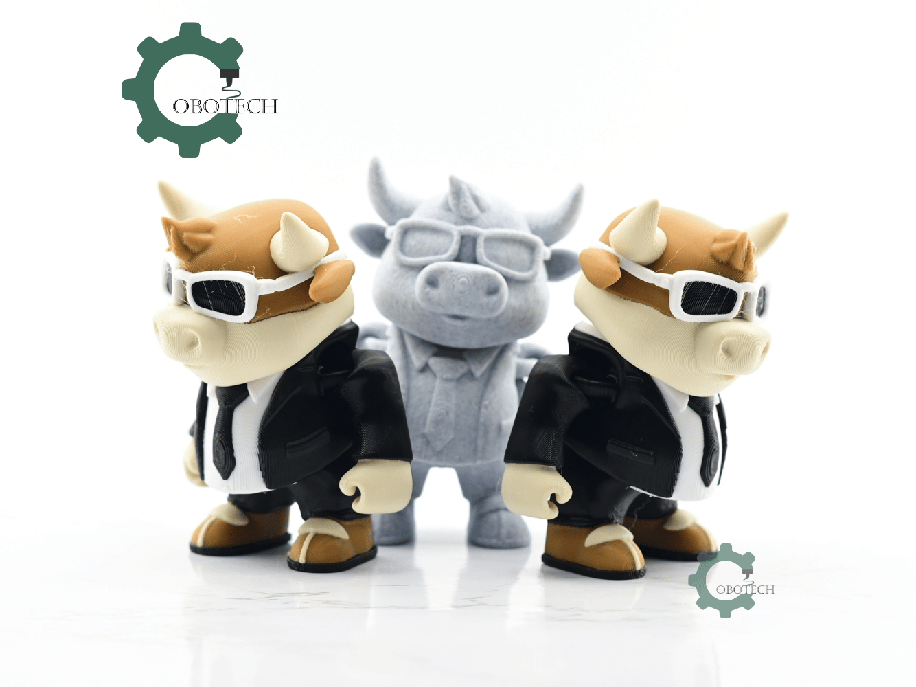 Exclusive Model, Not for Sale - Cobotech Articulated Stylish Bull In A Suit
