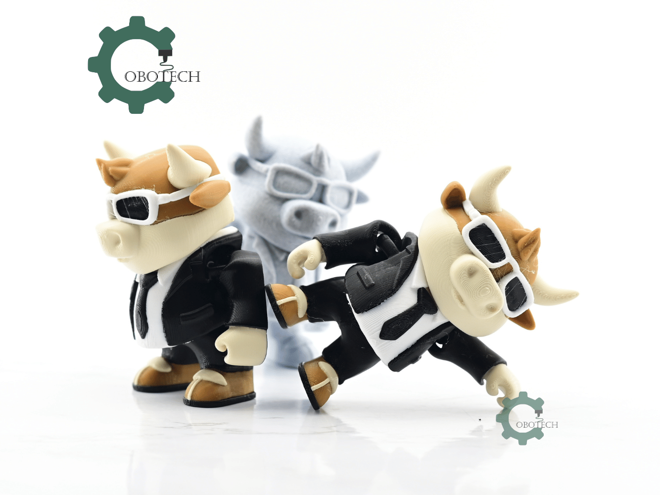 Exclusive Model, Not for Sale - Cobotech Articulated Stylish Bull In A Suit