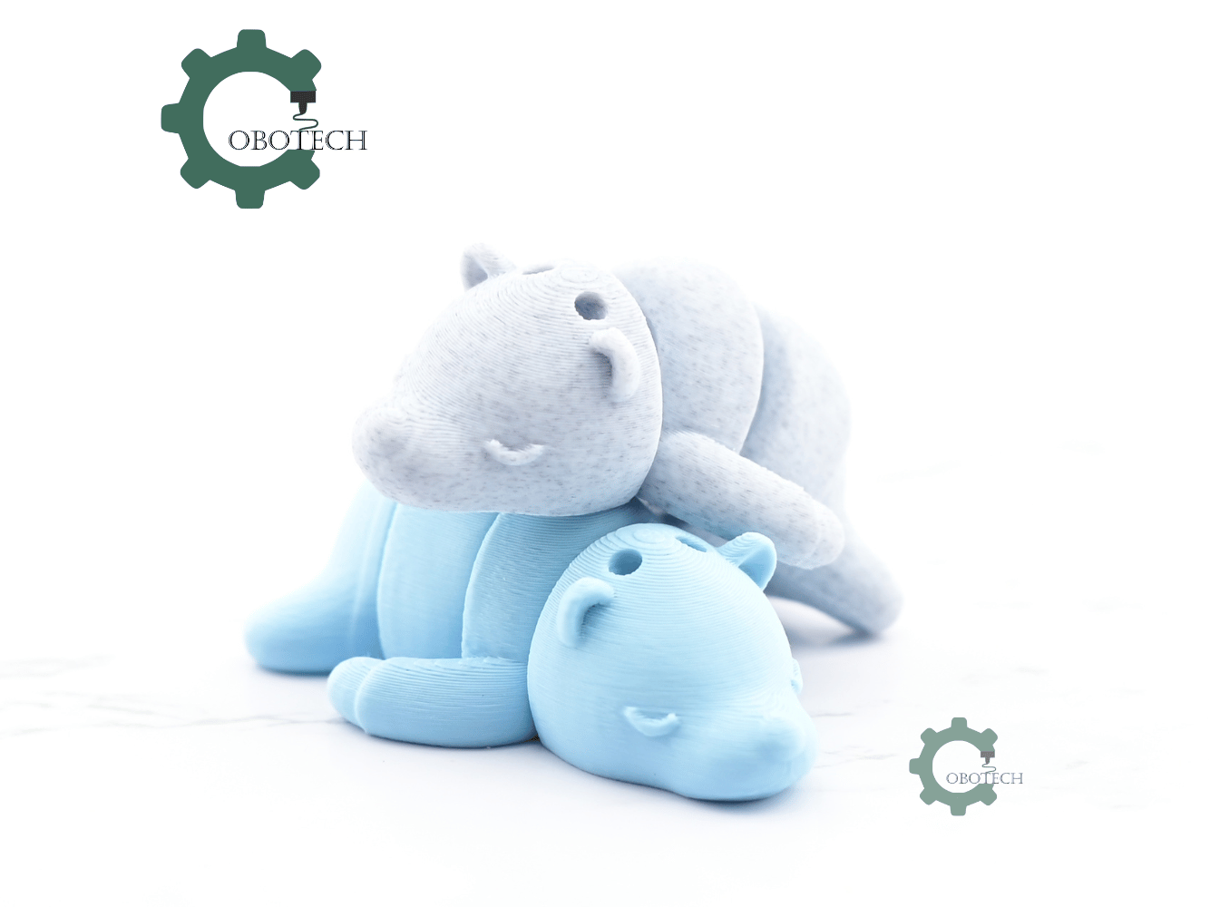 Digital Downloads - Cobotech Cute Sleeping Bear Articulated Keychain - Cute Backpack Keychain