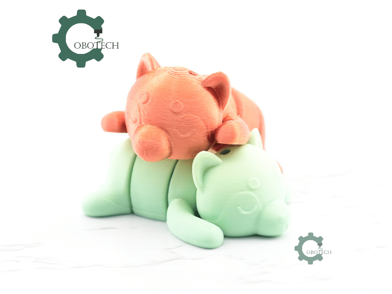 Digital Downloads - Cobotech Cute Sleeping Husky Articulated Keychain - Cute Backpack Keychain