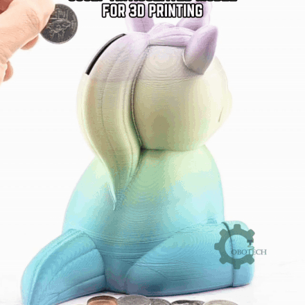 Digital Downloads - Cobotech Cute Unicorn Piggy Bank - Desk Decor - Coin Bank Gifts