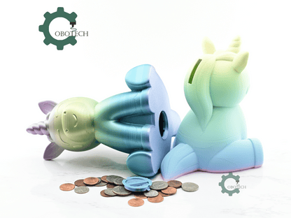 Digital Downloads - Cobotech Cute Unicorn Piggy Bank - Desk Decor - Coin Bank Gifts
