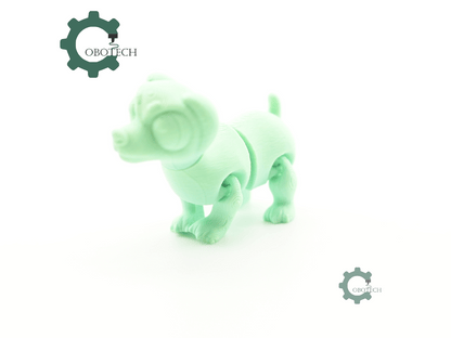 Digital Downloads - Cobotech Cute Wiener Dog Articulated Keychain - Cute Backpack Keychain