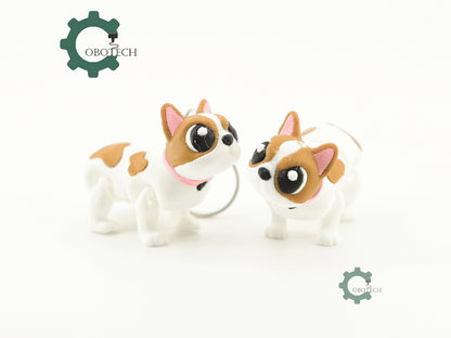 Digital Downloads - Cobotech French Bulldog For Animal Lovers Articulated Keychain - Cute Backpack Keychain