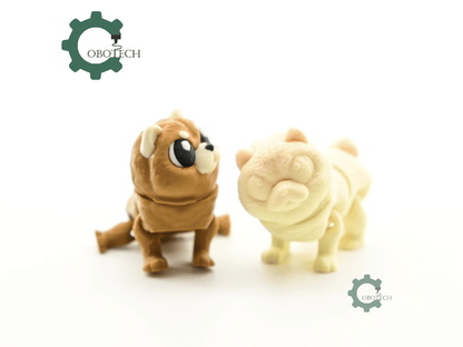 Digital Downloads - Cobotech Grumpy Fluffy Chow Chow Dog Articulated Keychain - Cute Backpack Keychain