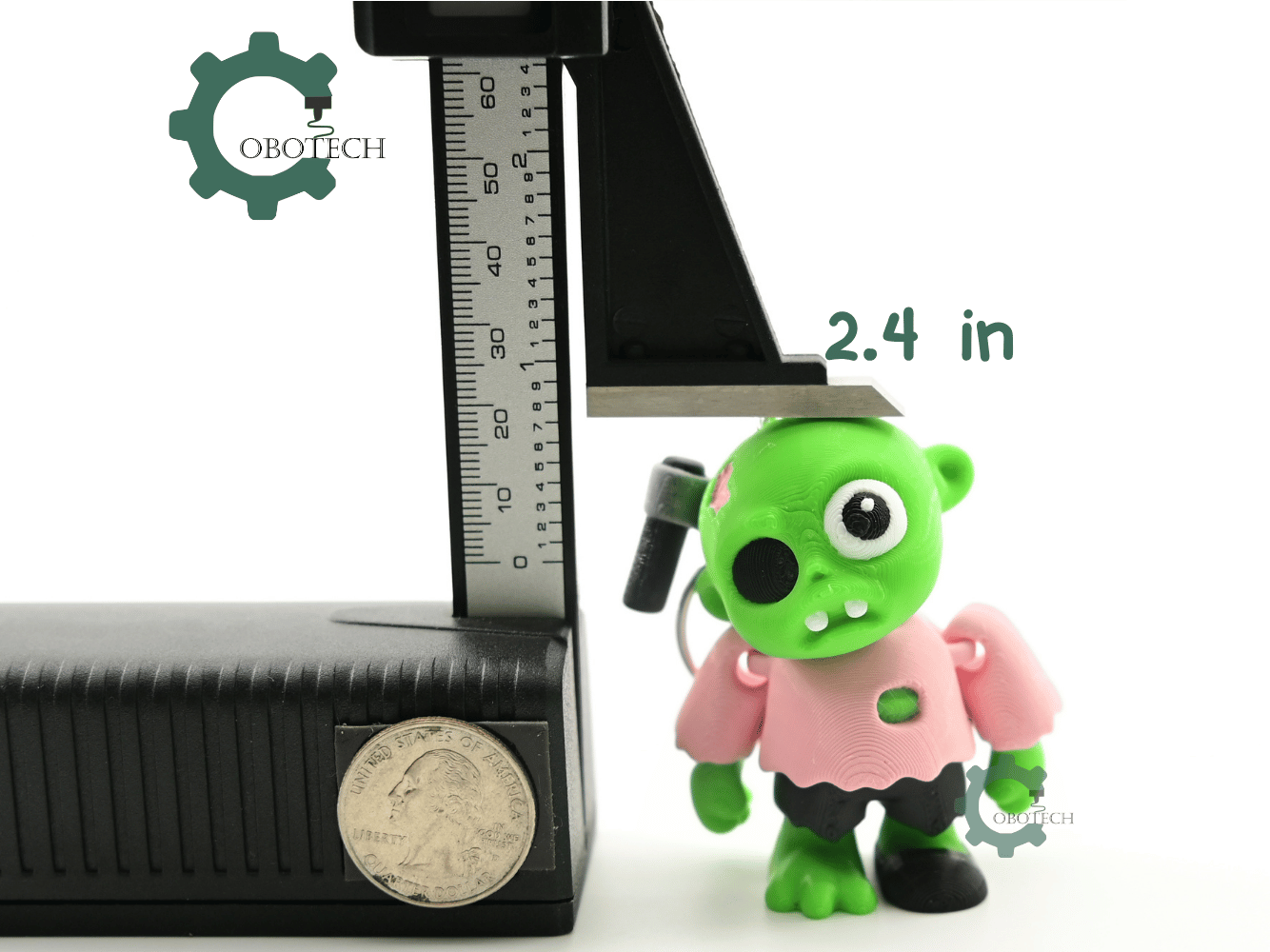 Digital Downloads - Cobotech Halloween Axe Zombie Articulated Keychain - Cute Backpack Keychain