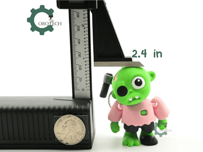 Digital Downloads - Cobotech Halloween Axe Zombie Articulated Keychain - Cute Backpack Keychain