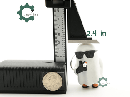 Digital Downloads - Cobotech Halloween Ghost Smoking Articulated Keychain - Cute Backpack Keychain