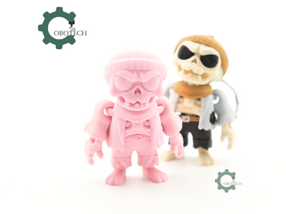Digital Downloads - Cobotech Halloween Poor Grumpy Skeleton Articulated Keychain - Cute Backpack Keychain