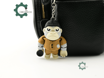 Digital Downloads - Cobotech Poor Grumpy Gorilla Articulated Keychain - Cute Backpack Keychain