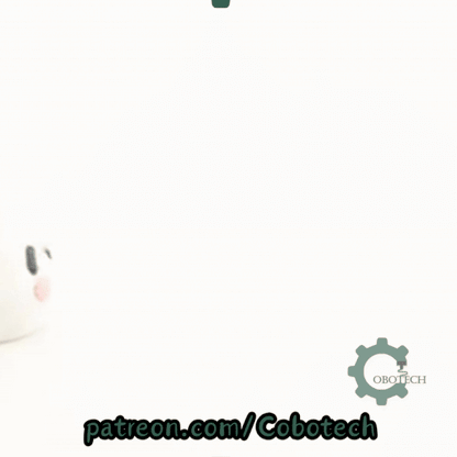 Digital Downloads - Cobotech Sleepy Bunny Articulated Keychain - Cute Backpack Keychain