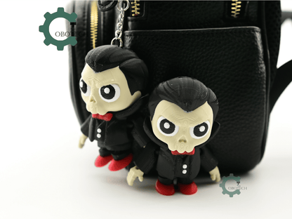Digital Downloads - Cobotech Spooky Halloween Vampire Skull Articulated Keychain - Cute Backpack Keychain