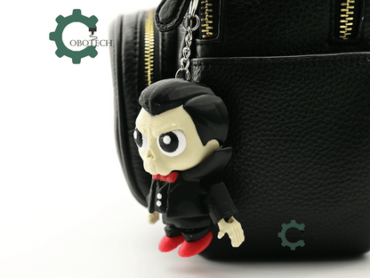 Digital Downloads - Cobotech Spooky Halloween Vampire Skull Articulated Keychain - Cute Backpack Keychain