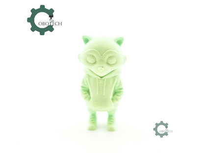 Digital Downloads - Cobotech Urban Raccoon In Hoodie Articulated Keychain - Cute Backpack Keychain
