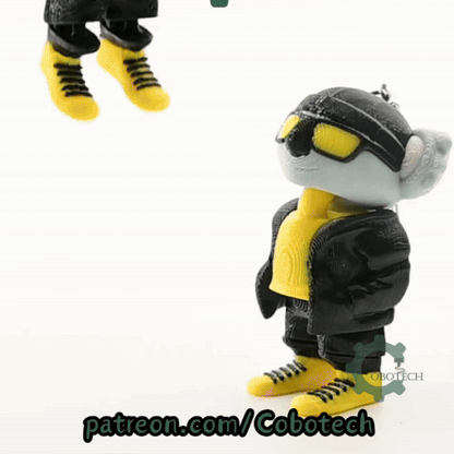 Digital Downloads - Cobotech Urban Vibes Koala Articulated Keychain - Cute Backpack Keychain