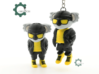 Digital Downloads - Cobotech Urban Vibes Koala Articulated Keychain - Cute Backpack Keychain