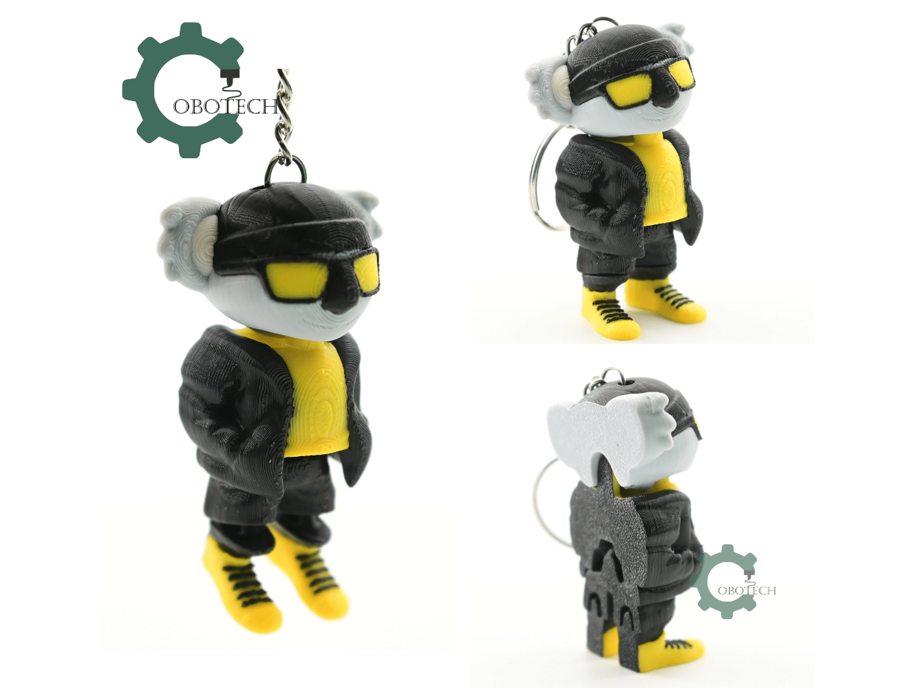 Digital Downloads - Cobotech Urban Vibes Koala Articulated Keychain - Cute Backpack Keychain