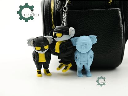 Digital Downloads - Cobotech Urban Vibes Koala Articulated Keychain - Cute Backpack Keychain