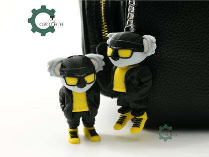 Digital Downloads - Cobotech Urban Vibes Koala Articulated Keychain - Cute Backpack Keychain