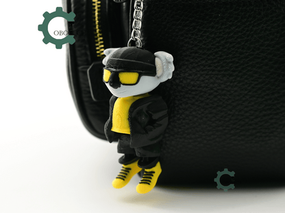Digital Downloads - Cobotech Urban Vibes Koala Articulated Keychain - Cute Backpack Keychain