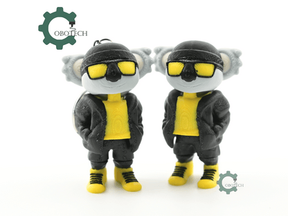 Digital Downloads - Cobotech Urban Vibes Koala Articulated Keychain - Cute Backpack Keychain