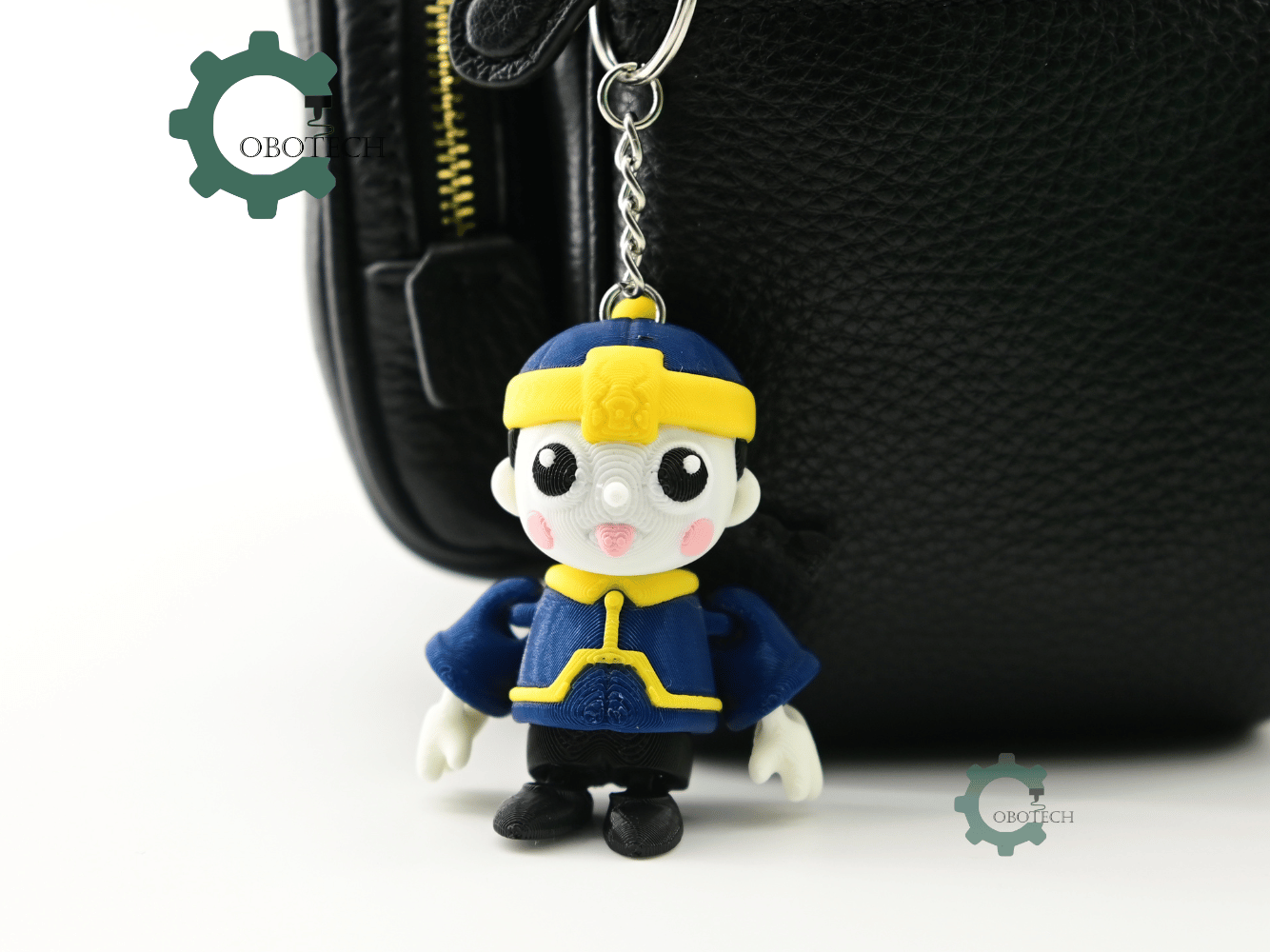 Digital Downloads - Cobotech Halloween Hopping Zombie Jiangshi Articulated Keychain - Cute Backpack Keychain