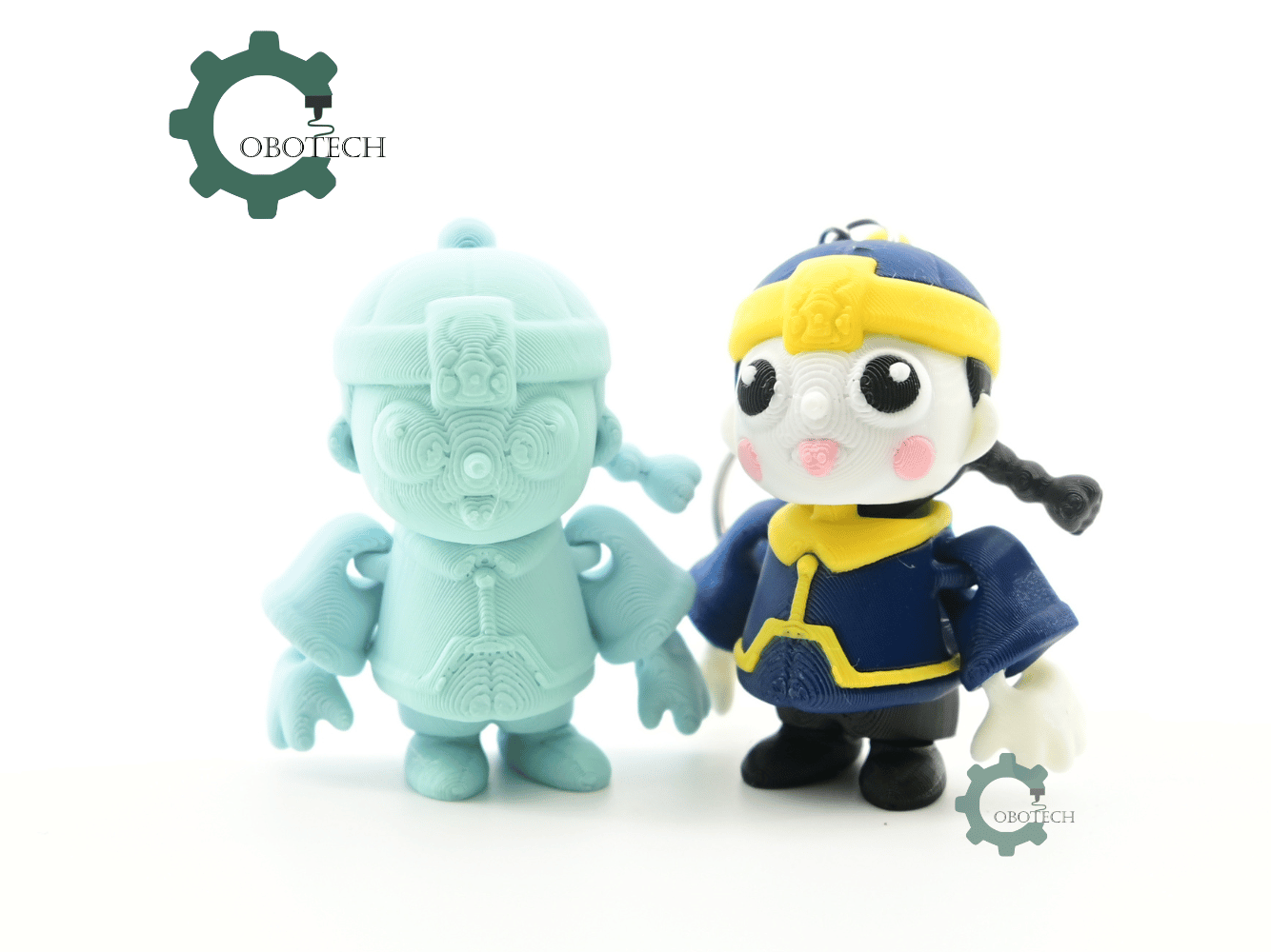 Digital Downloads - Cobotech Halloween Hopping Zombie Jiangshi Articulated Keychain - Cute Backpack Keychain