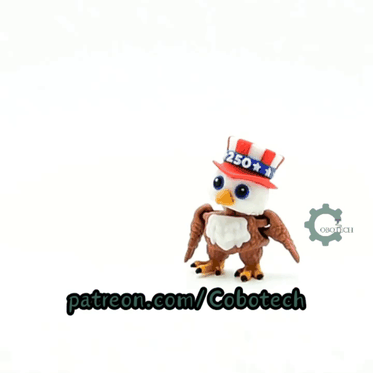 Cobotech-America 250 Eagle for July 4th Articulated Keychain_10.gif