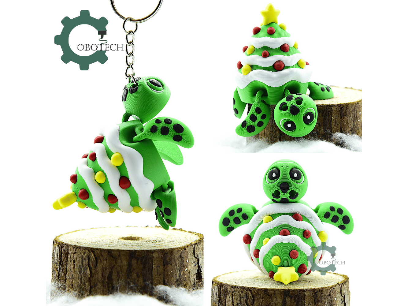 Cobotech-Christmas Turtle Ornament Articulated Keychain_02.png