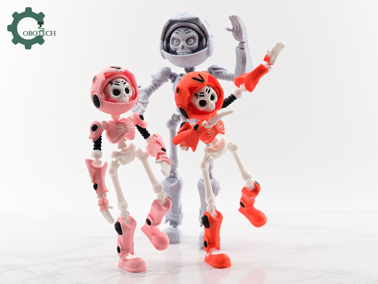 Exclusive Model, Not for Sale - Digital Downloads Cobotech Dummy Skeleton Robot - Fully Poseable Skeleton Robot - Fun Cobotech Halloween Toys - Unique Halloween Gifts - Halloween Decor