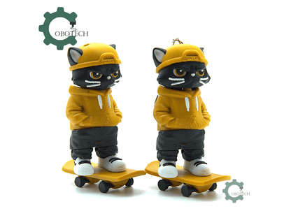 Cobotech-Skateboarding Cat Articulated Keychain_08.png
