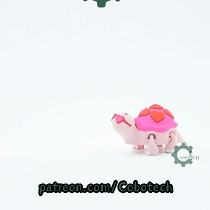 Cobotech-Valentine Love Turtle Articulated Keychain_10.gif