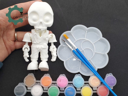 DIY Skelly Nurse Painting Kit, DIY Painting Gift, Craft Kit, Party Favors