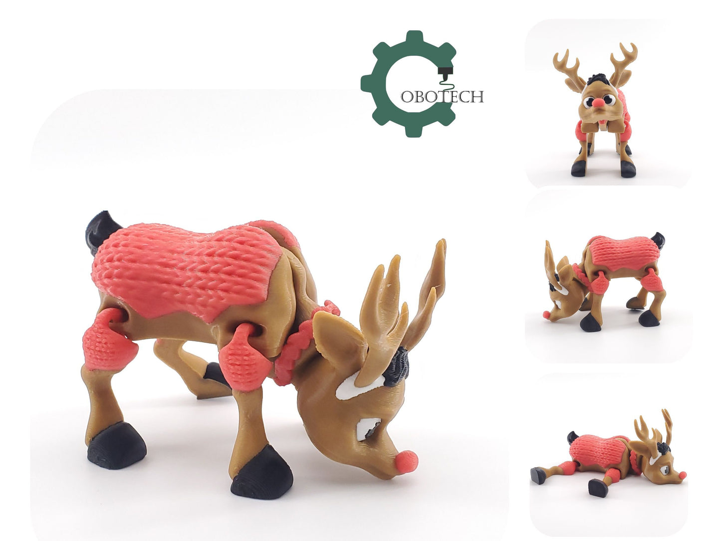 Digital Downloads Cobotech Articulated Reindeer by Cobotech