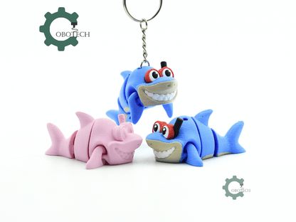 Cobotech-Playful Shark Diver Articulated Keychain_07.png