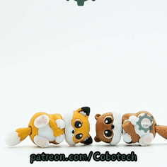 Cobotech-Hugging Animals Articulated Keychain_10.gif