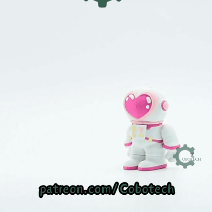 Cobotech-Valentine Love Astronaut Articulated Keychain_10.gif
