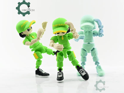 Digital Downloads   Articulated Posable Australian Break Dancer