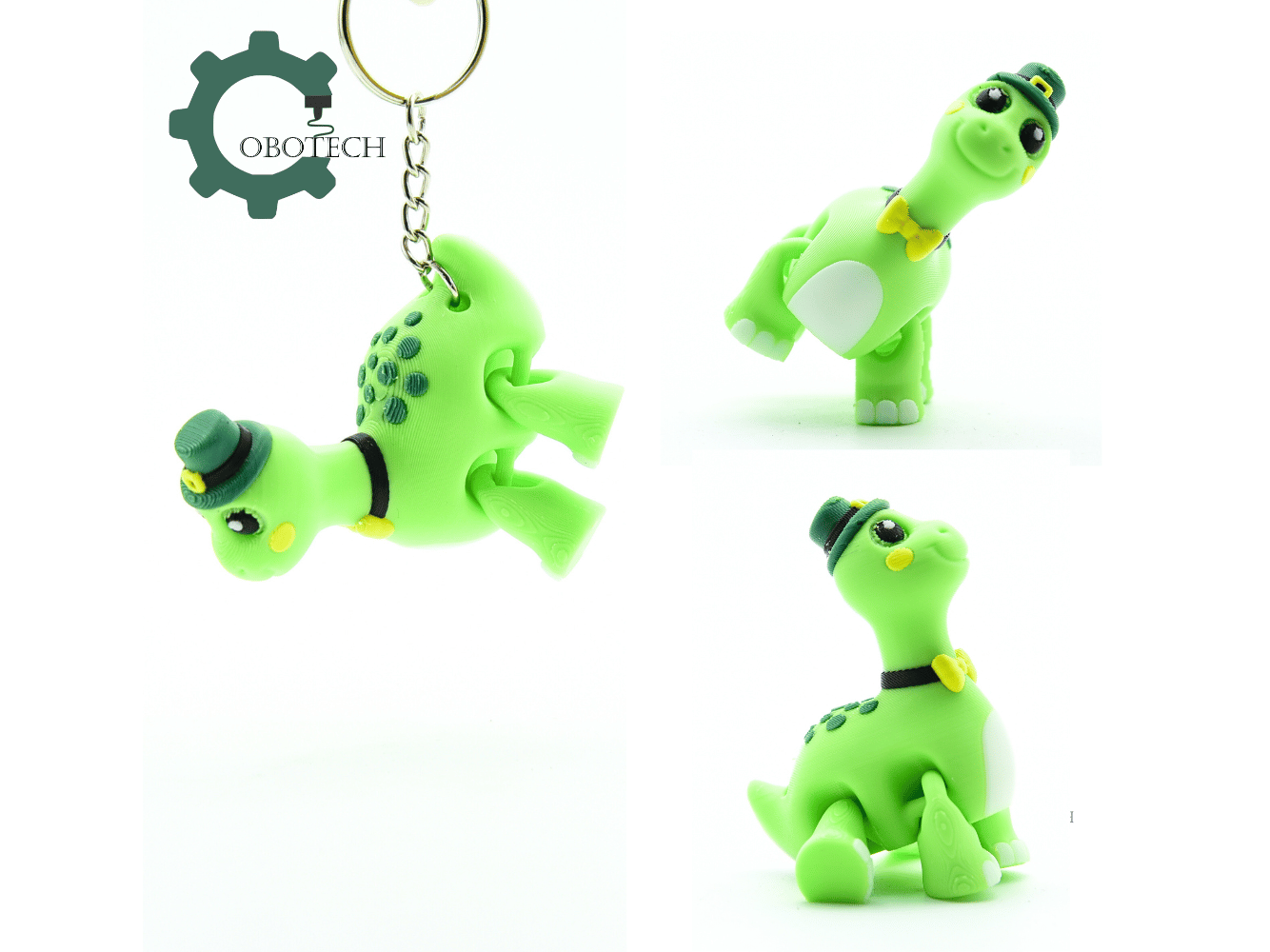 Cobotech-St Patricks Cute Dinosaur Articulated Keychain_02.png
