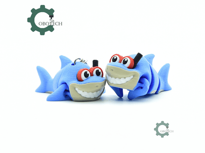 Cobotech-Playful Shark Diver Articulated Keychain_09.png