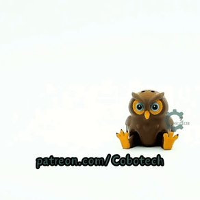 Cobotech-Curious Owl for Animal Lovers Articulated Keychain_10.gif