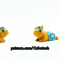 Cobotech-Beach Chill Capybara Articulated Keychain_10.gif