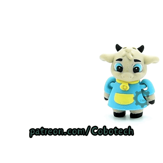 Cobotech-Chubby Bell Cow Articulated Keychain_10.gif