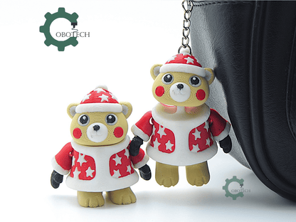 Cobotech-Winter Polar Bear Friend Articulated Keychain_05.png