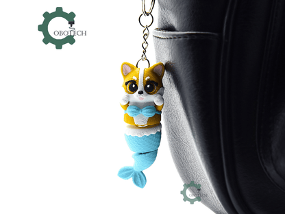 Cobotech-Corgi Mermaid Magnet-Insert Articulated Keychain_07.png