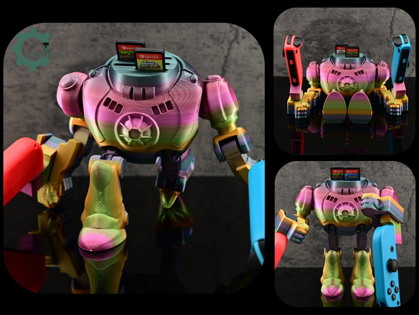 Exclusive Model, Not for Sale - Cobotech Robot with Controller Holder and Game Card Storage