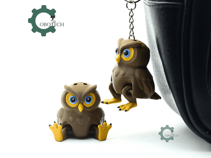 Cobotech-Curious Owl for Animal Lovers Articulated Keychain_05.png