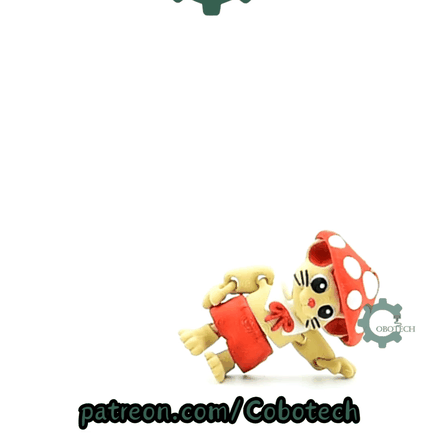 Cobotech-Mushroom Mouse Articulated Keychain_10.gif