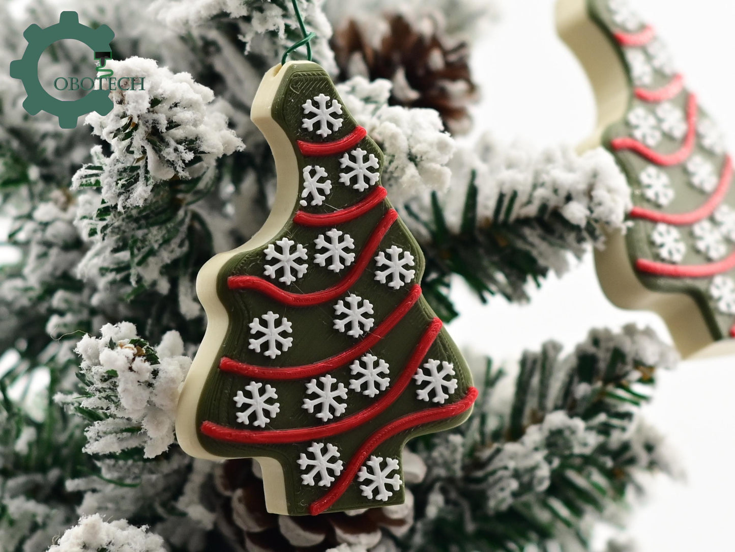 Digital Downloads Cobotech Christmas Cookie Ornament - Christmas Tree Cake Ornaments - Christmas Decor - Christmas Tree Ornaments