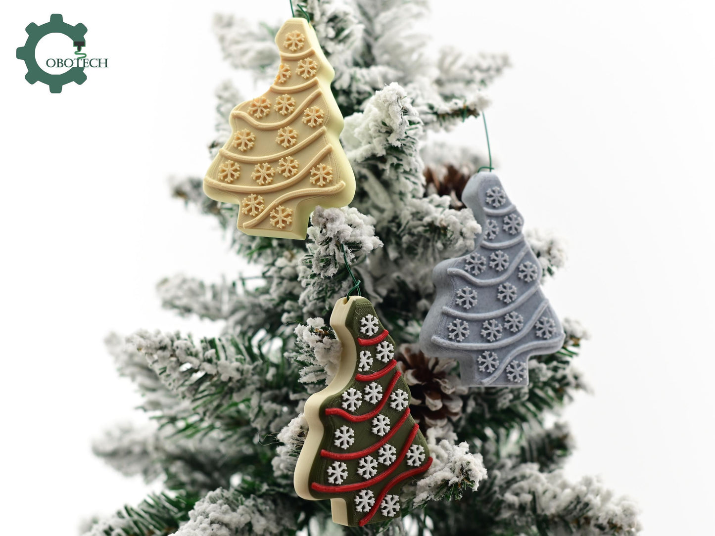 Digital Downloads Cobotech Christmas Cookie Ornament - Christmas Tree Cake Ornaments - Christmas Decor - Christmas Tree Ornaments